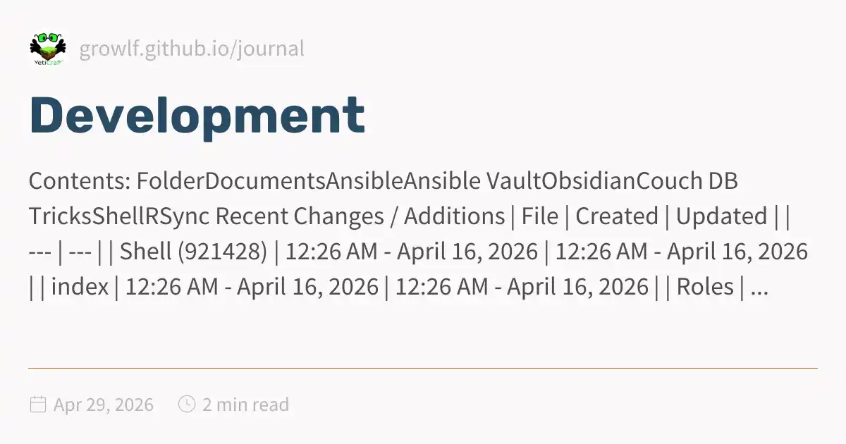 Development